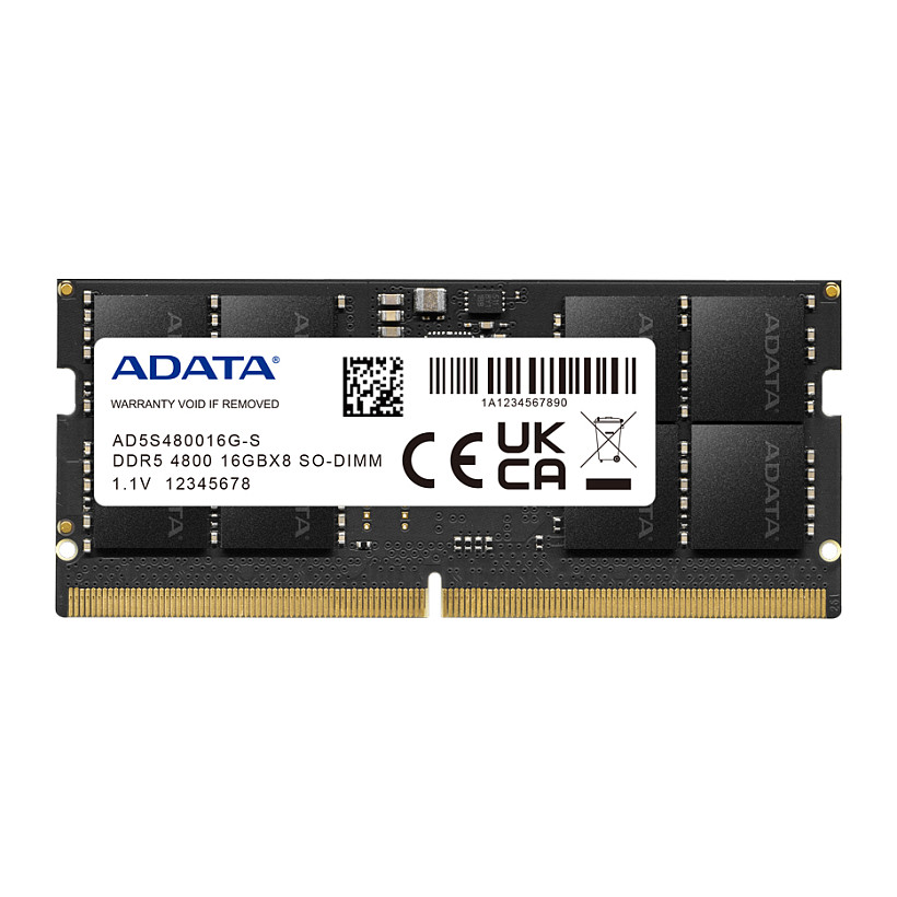 ADATA 16GB DDR5-4800 SO-DIMM - AD5S480016G-S