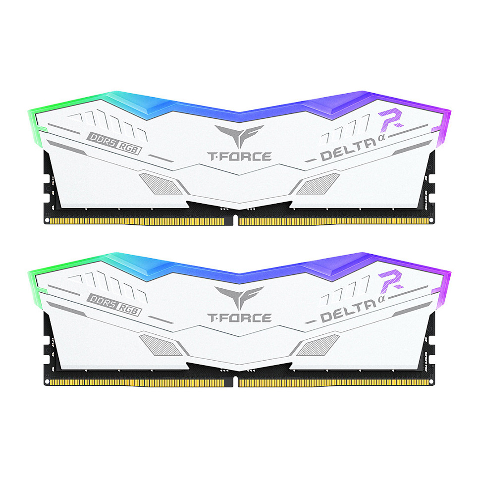 32GB RAM TeamGroup T-Force Delta DIMM 32GB Dual-Kit DDR5-6000 CL30 - RGB White