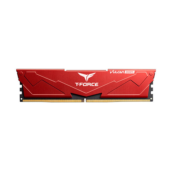 32GB Team Group T-Force Vulcan DDR5 Desktop Memory Red , 6.400 MHz