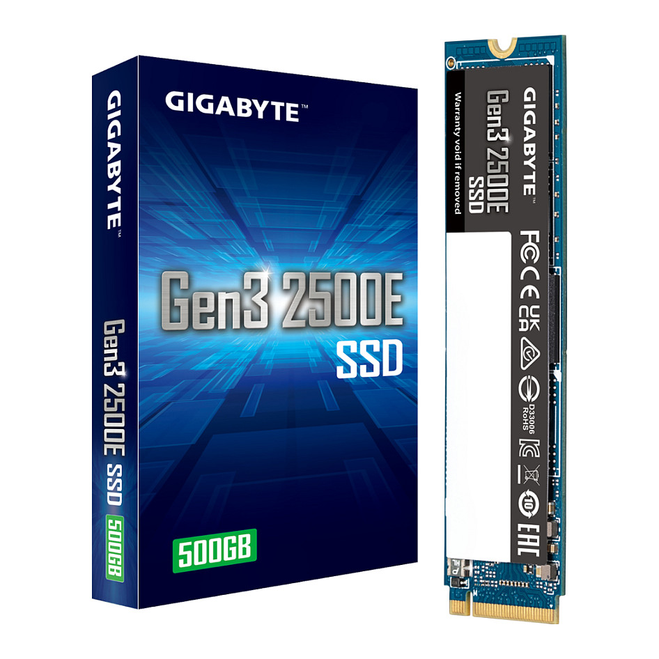 Gigabyte Gen3 2500E 3.0x4 NVMe1.3 - G325E 500GB M.2 NVMe - G325E500G