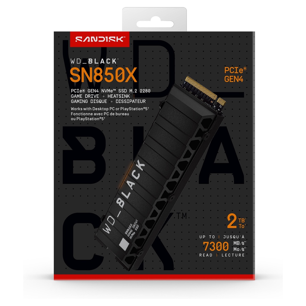 WD Western Digital SN850X 2TB M.2 NVMe - WDS200T2XHE-00BCA0