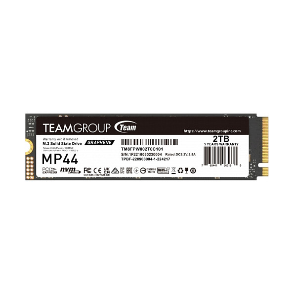 TeamGroup Team Group MP44 2TB M.2 NVMe - TM8FPW002T0C101