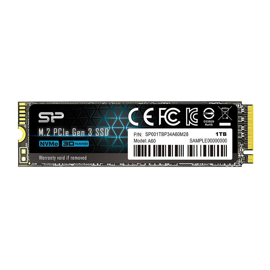 Silicon Power P34A60 - 3.0 1TB M.2 NVMe - SP001TBP34A60M28