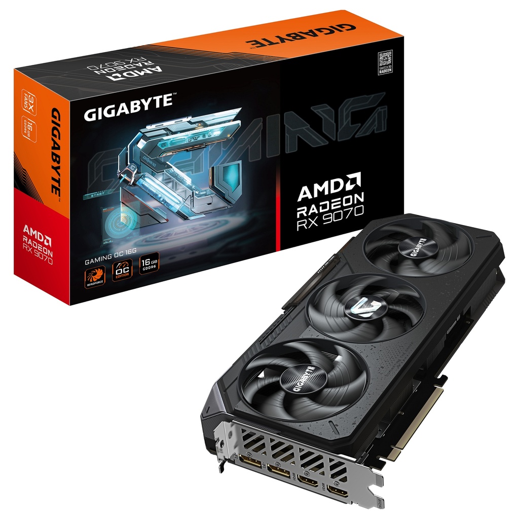 Gigabyte RX 9070 Radeon Gaming OC - GV-R9070GAMING OC-16GD - GV-R9070GAMING OC-16GD 16GB GDDR6 - GV-R9070GAMING OC-16GD