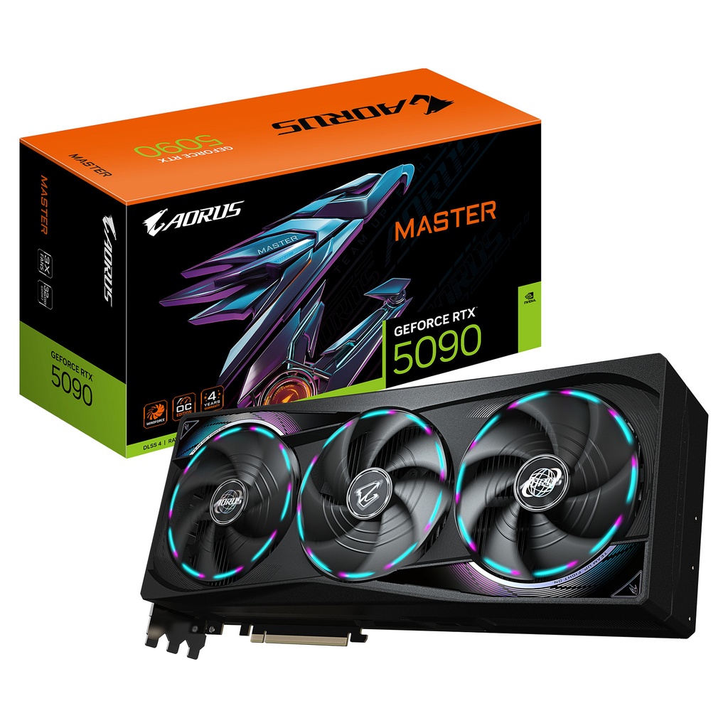 Gigabyte RTX 5090 Aorus Master - GV-N5090AORUS M-32GD 32GB GDDR7 - GV-N5090AORUS M-32GD