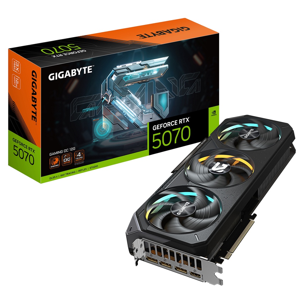 Gigabyte RTX 5070 Gaming OC - GV-N5070GAMING OC-12GD - GV-N5070GAMING OC-12GD 12GB GDDR7 - GV-N5070GAMING OC-12GD