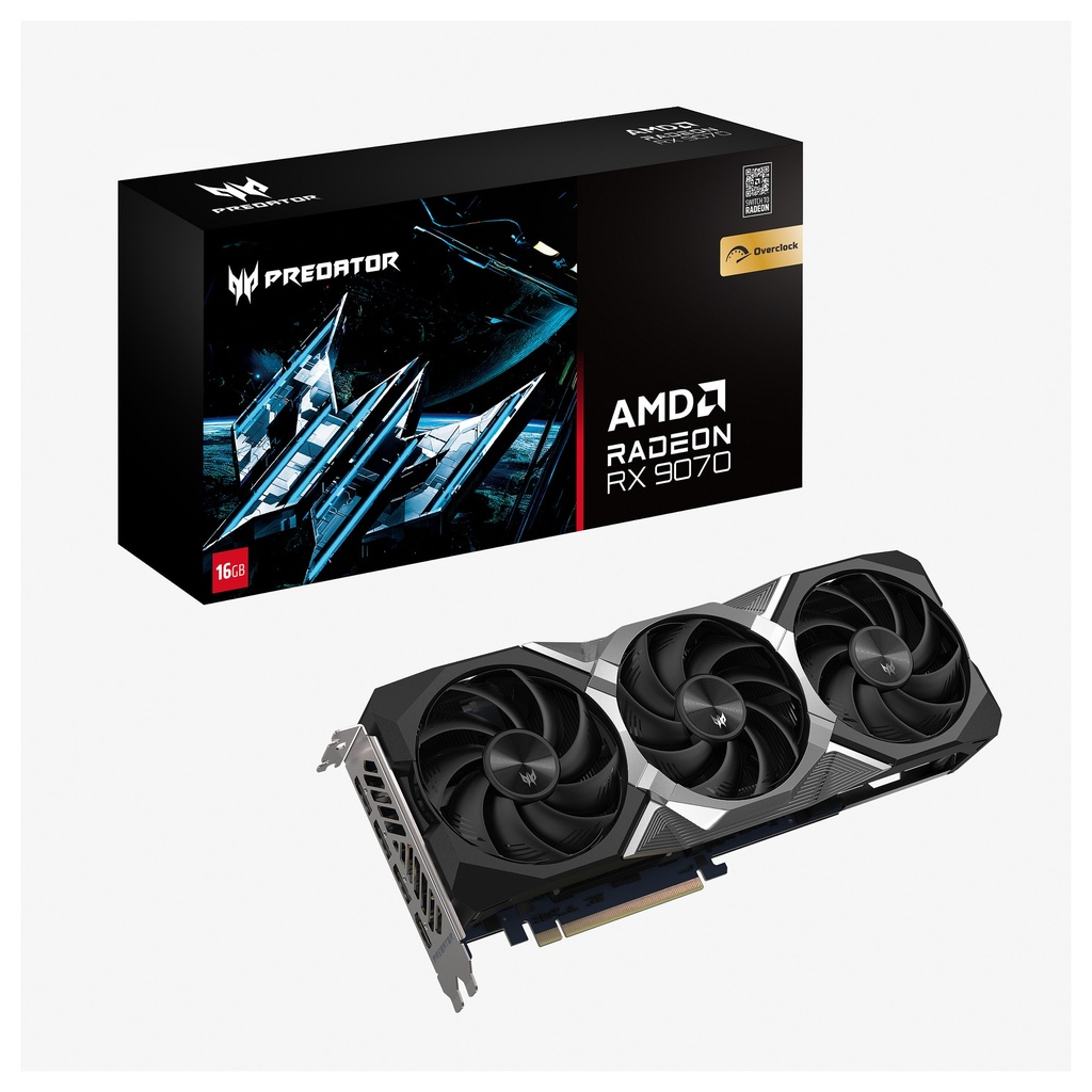 Acer RX 9070 Predator BiFrost Radeon OC - DP.Z4GWW.P01 - DP.Z4GWW.P01 16GB GDDR6 - DP.Z4GWW.P01