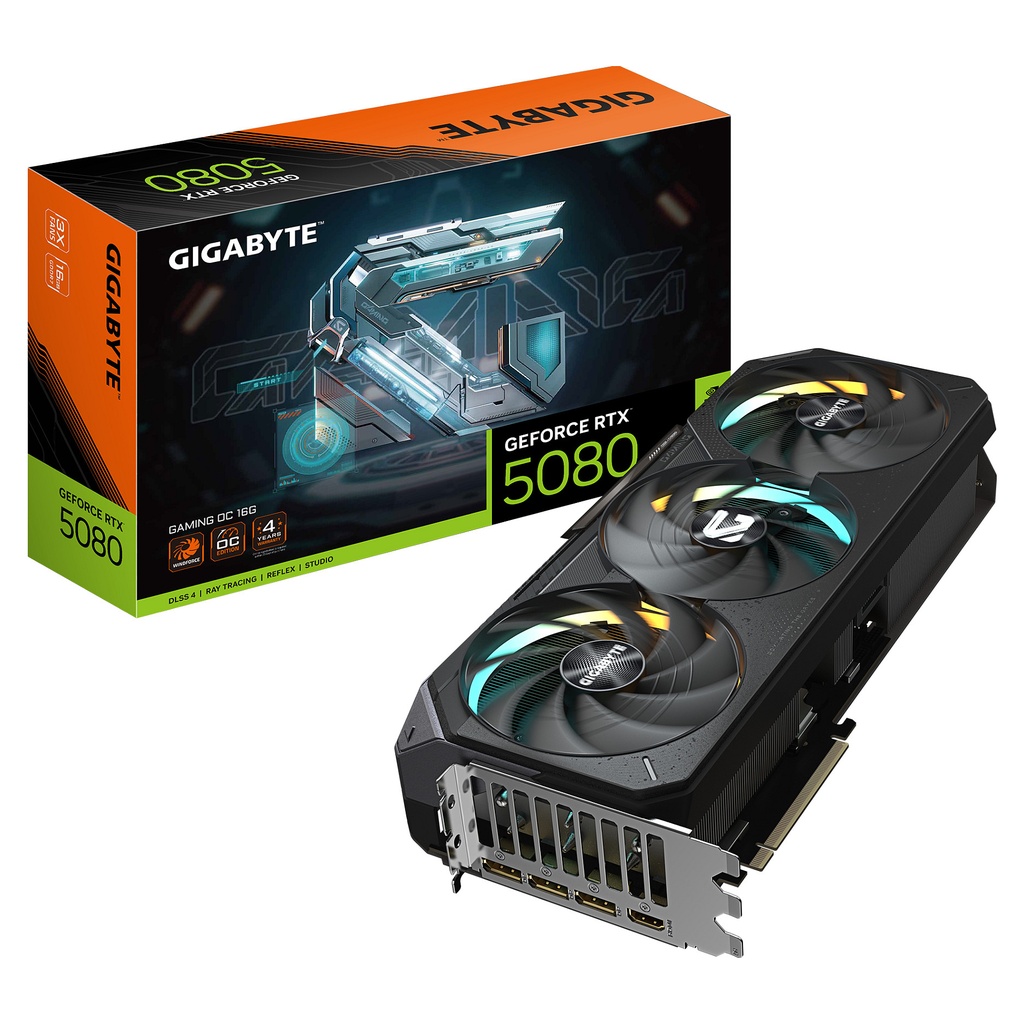 Gigabyte RTX 5080 Gaming OC - GV-N5080GAMING OC-16GD - GV-N5080GAMING OC-16GD 16GB GDDR7 - GV-N5080GAMING OC-16GD