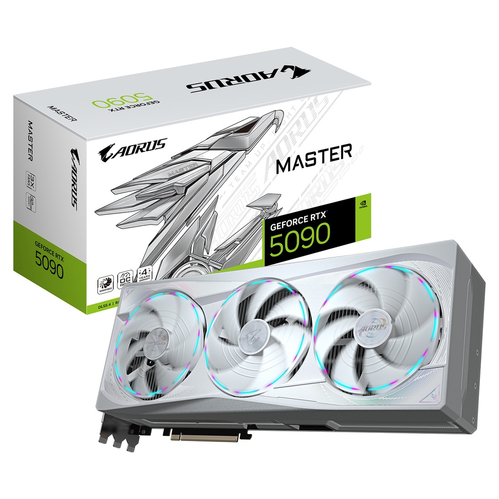 Gigabyte RTX 5090 Aorus Master Ice - GV-N5090AORUSM ICE-32GD - GV-N5090AORUSM ICE-32GD 32GB GDDR7 - GV-N5090AORUSM ICE-32GD