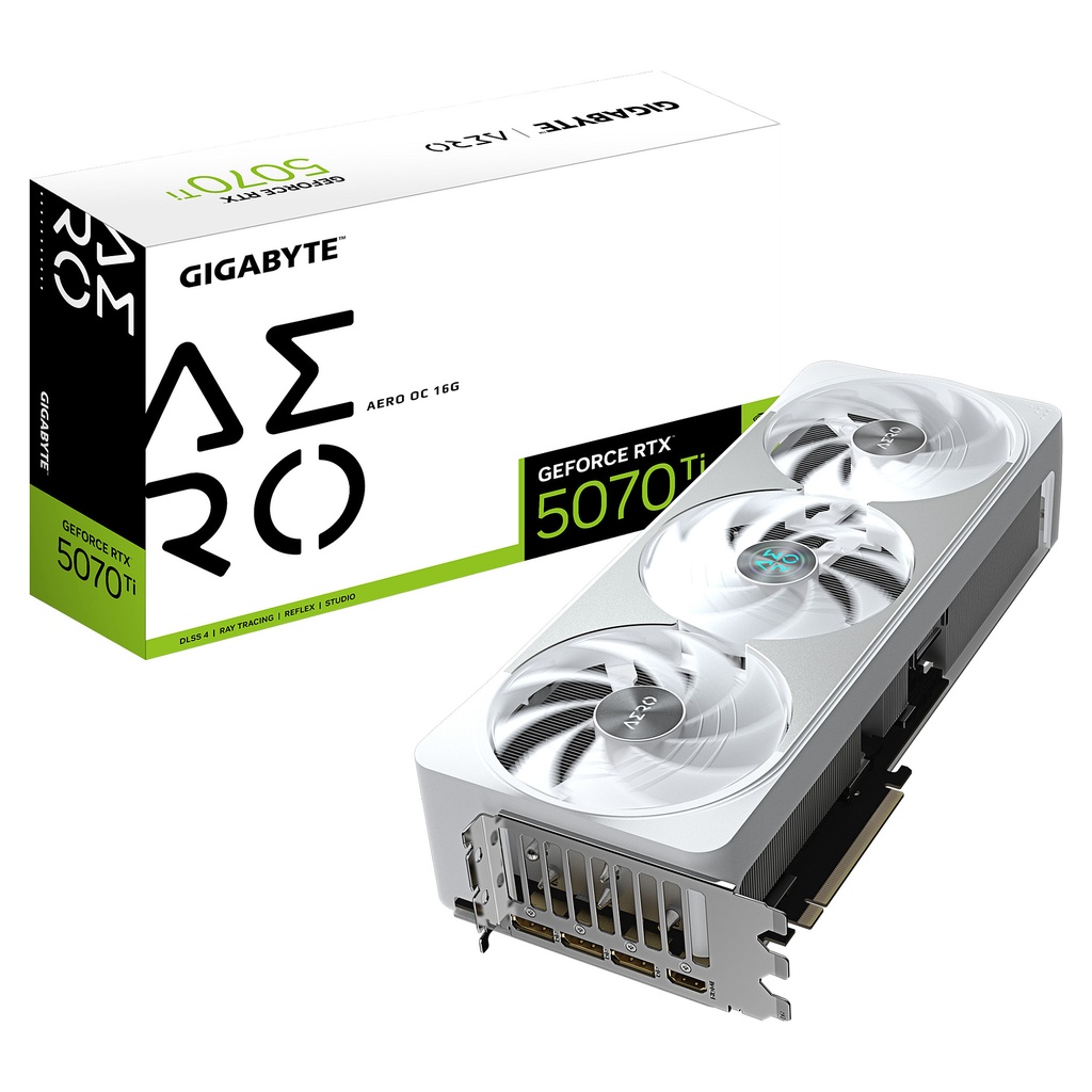 Gigabyte RTX 5070 Ti Aero OC - GV-N507TAERO OC-16GD - GV-N507TAERO OC-16GD 16GB GDDR7 - GV-N507TAERO OC-16GD