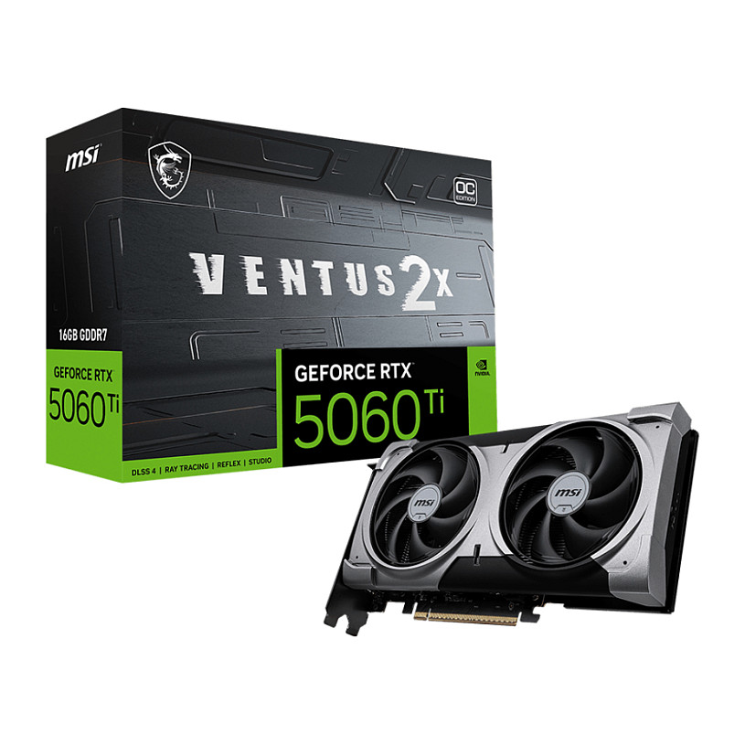 MSI RTX 5060 Ti Ventus 2X OC Plus - V535-005R - V535-005R 16GB GDDR7 - V535-005R