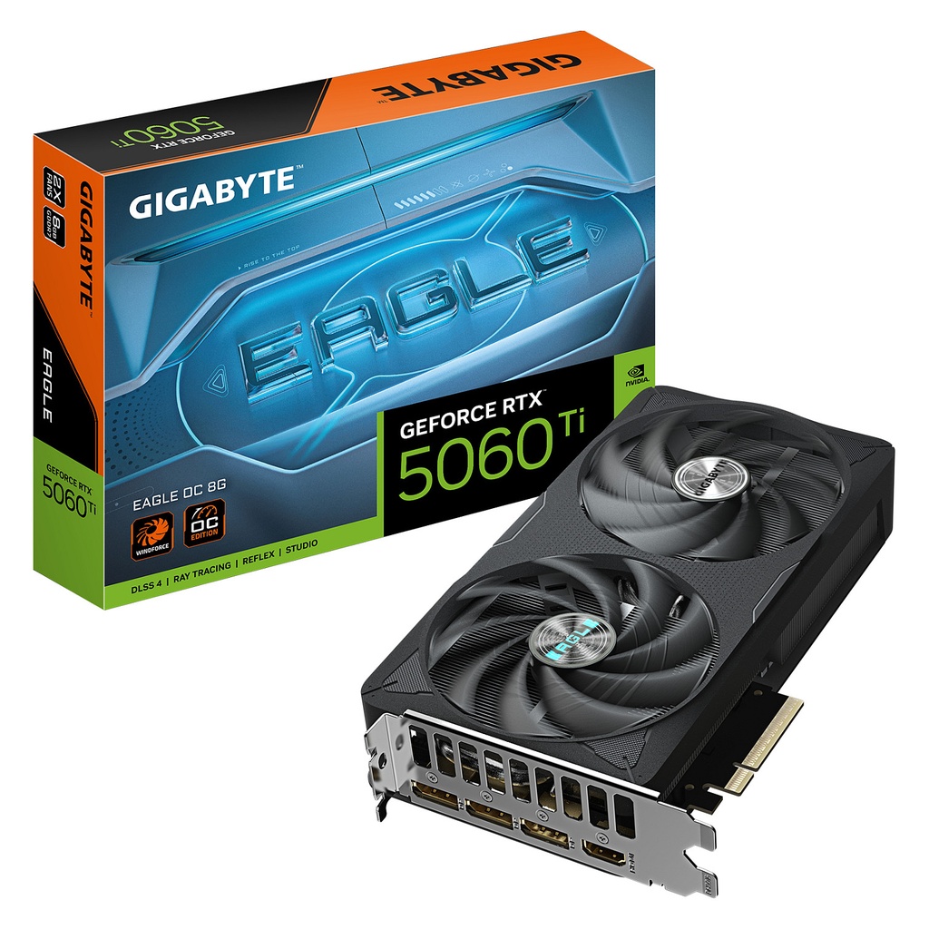 Gigabyte RTX 5060 TI Eagle OC - GV-N506TEAGLE OC-8GD - GV-N506TEAGLE OC-8GD 8GB GDDR7 - GV-N506TEAGLE OC-8GD