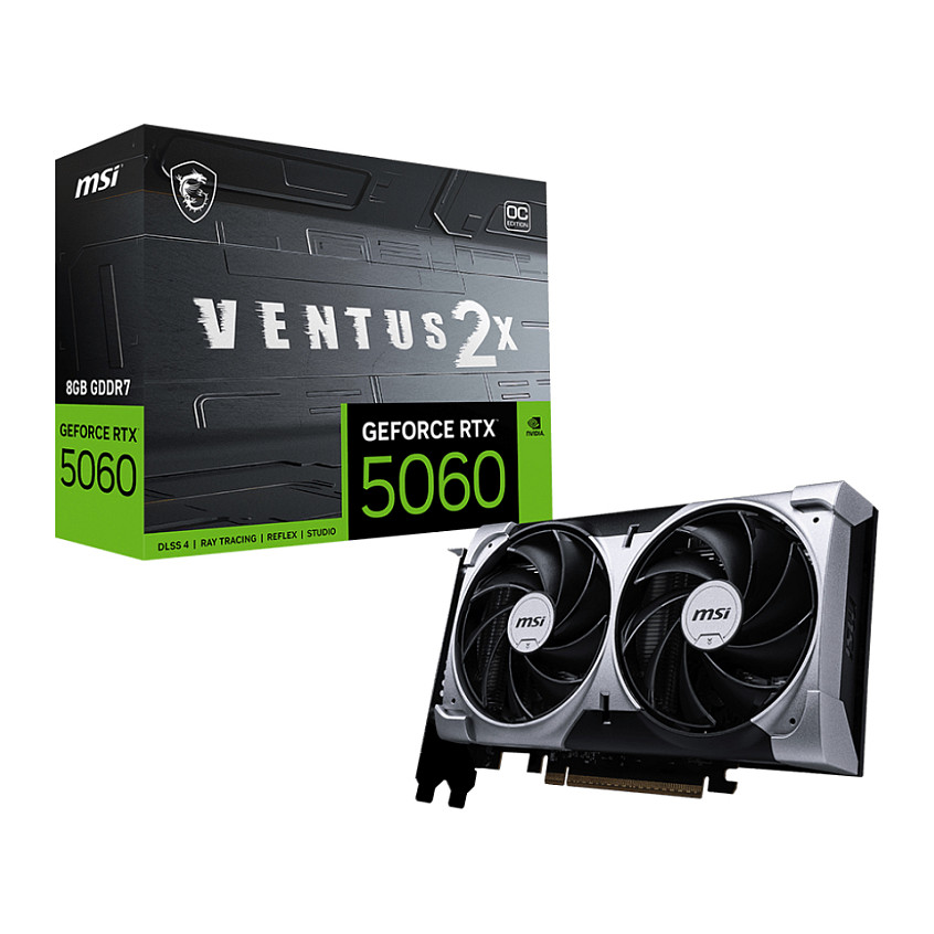 MSI RTX 5060 Ventus 2X OC - V537-002R - V537-002R 8GB GDDR7 - V537-002R