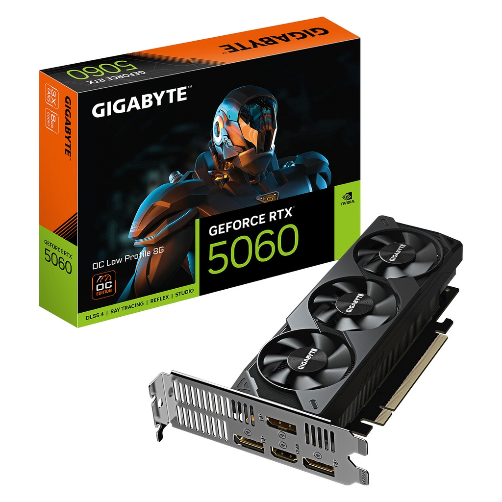 Gigabyte RTX 5060 OC Low Profile - GV-N5060OC-8GL - GV-N5060OC-8GL 8GB GDDR7 - GV-N5060OC-8GL