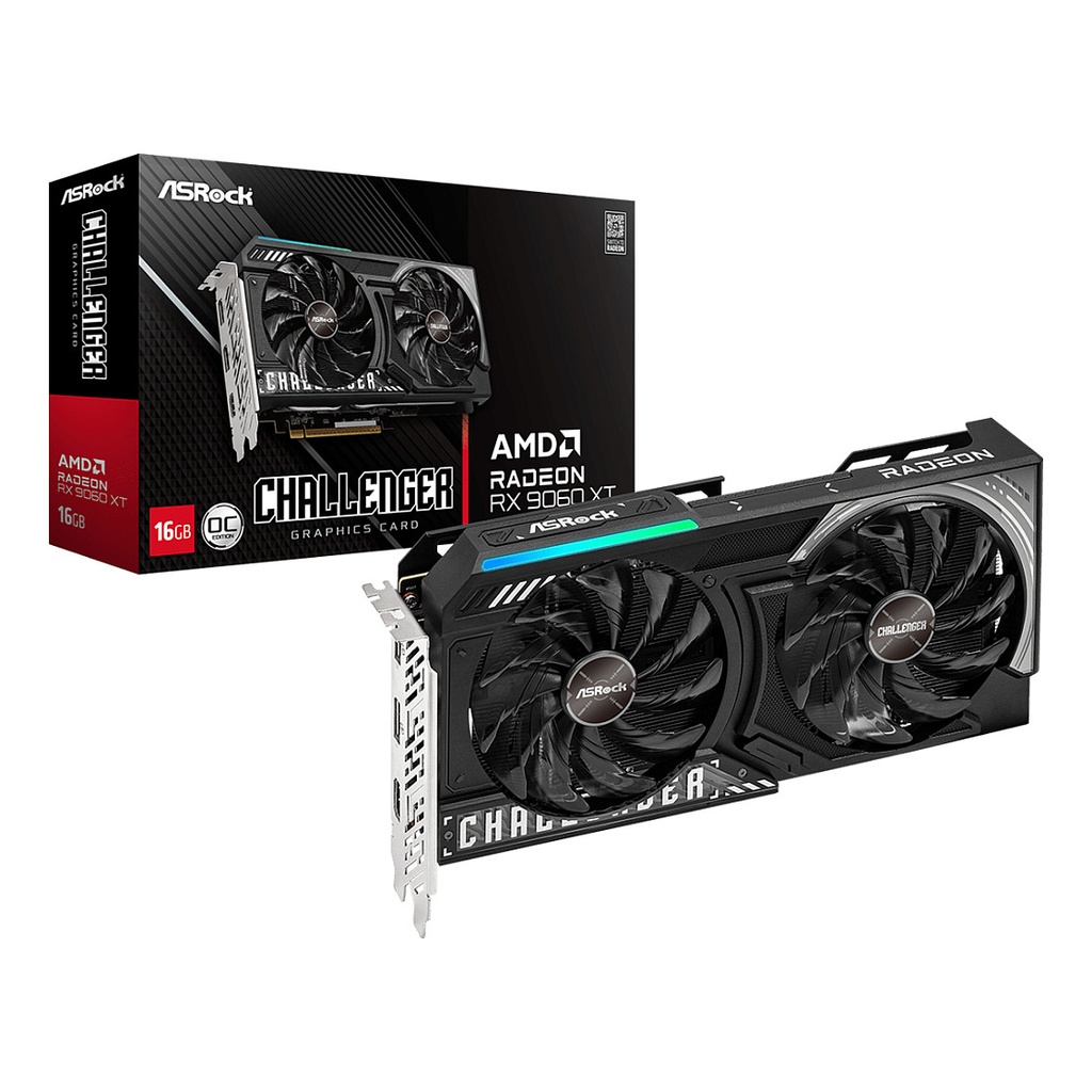 ASRock RX 9060 XT Radeon Challenger OC - 90-GA5QZZ-00UANF - 90-GA5QZZ-00UANF 16GB GDDR6 - 90-GA5QZZ-00UANF