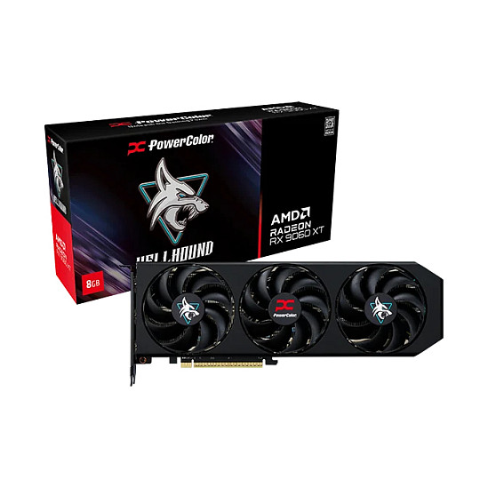 PowerColor RX 9060 XT Popwercolor Radeon Hellhound OC - RX9060XT -L/OC - RX9060XT -L/OC 8GB - RX9060XT 8G-L/OC