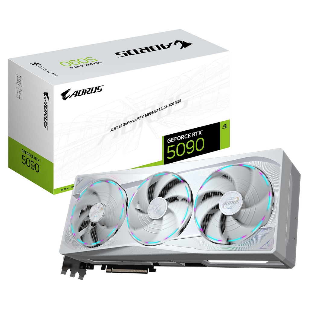 Gigabyte RTX 5090 AORUS Stealth ICE - GV-N5090AORUSST ICE-32GD 1.0 32GB GDDR7 - GV-N5090AORUSST ICE-32GD 1.0