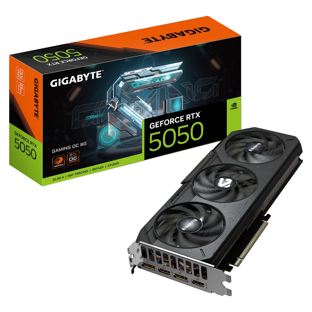Gigabyte RTX 5050 Gaming OC - GV-N5050GAMING OC-8GD - GV-N5050GAMING OC-8GD 8GB GDDR6 - GV-N5050GAMING OC-8GD