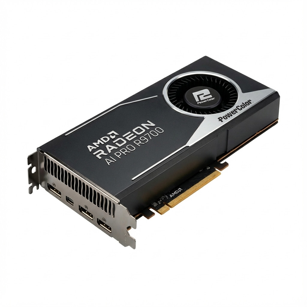 PowerColor AI PRO 9700 Radeon - AI PRO R9700 -B 32GB GDDR6 - AI PRO R9700 32G-B