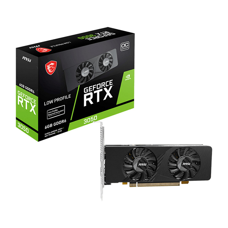 MSI RTX 3050 LP E OC - V812-054R - V812-054R 6GB GDDR6 - V812-054R