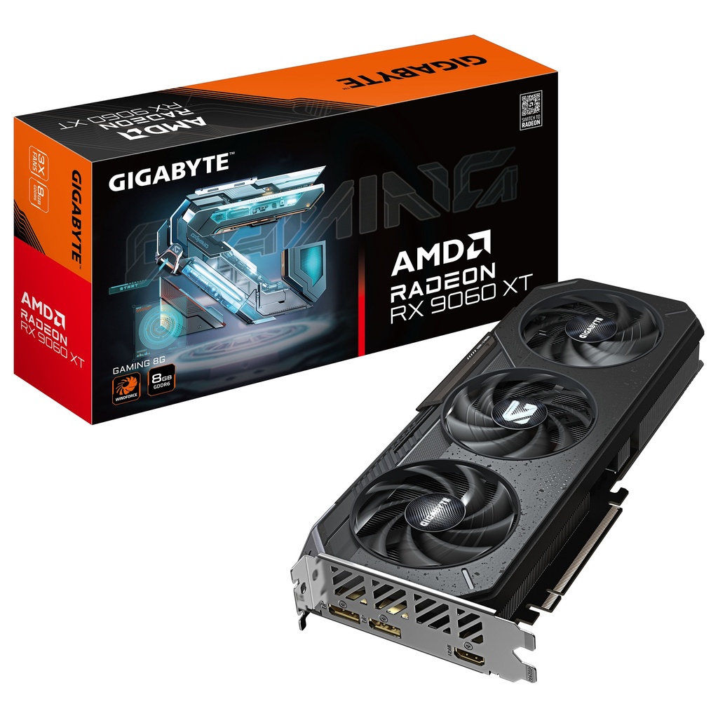 Gigabyte RX 9060 XT Gaming - GV-R9060XTGAMING-8GD - GV-R9060XTGAMING-8GD 8GB GDDR6 - GV-R9060XTGAMING-8GD