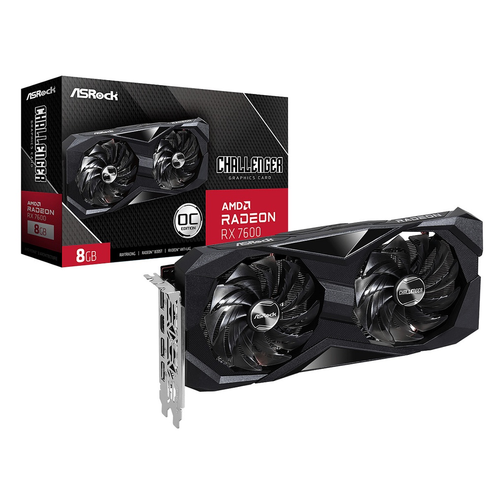 ASRock RX 7600 Radeon Challenger OC - 90-GA41ZZ-00UANF - 90-GA41ZZ-00UANF 8GB GDDR6 - 90-GA41ZZ-00UANF