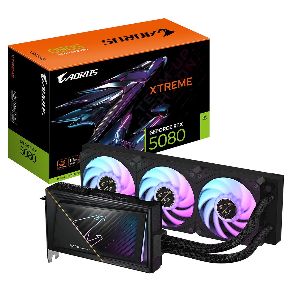 Gigabyte RTX 5080 Aorus Xtreme Waterforce - GV-N5080AORUSX W-16GD - GV-N5080AORUSX W-16GD 16GB GDDR7 - GV-N5080AORUSX W-16GD