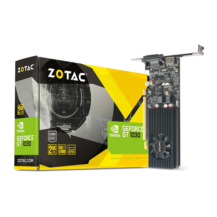 Zotac GT1030 LP - ZT-P10300A-10L - ZT-P10300A-10L 2GB GDDR5 - ZT-P10300A-10L