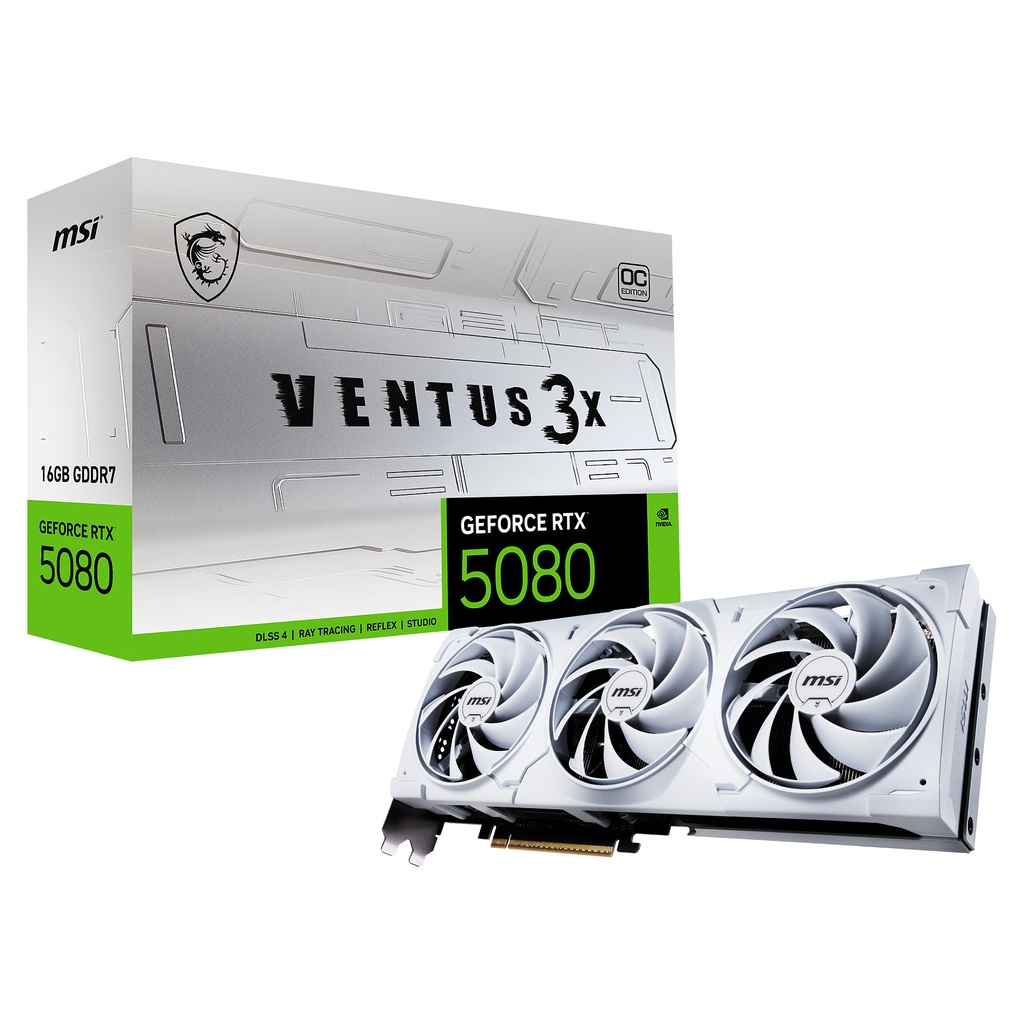 MSI RTX 5080 Ventus 3X OC - V531-062R - V531-062R 16GB GDDR7 - V531-062R