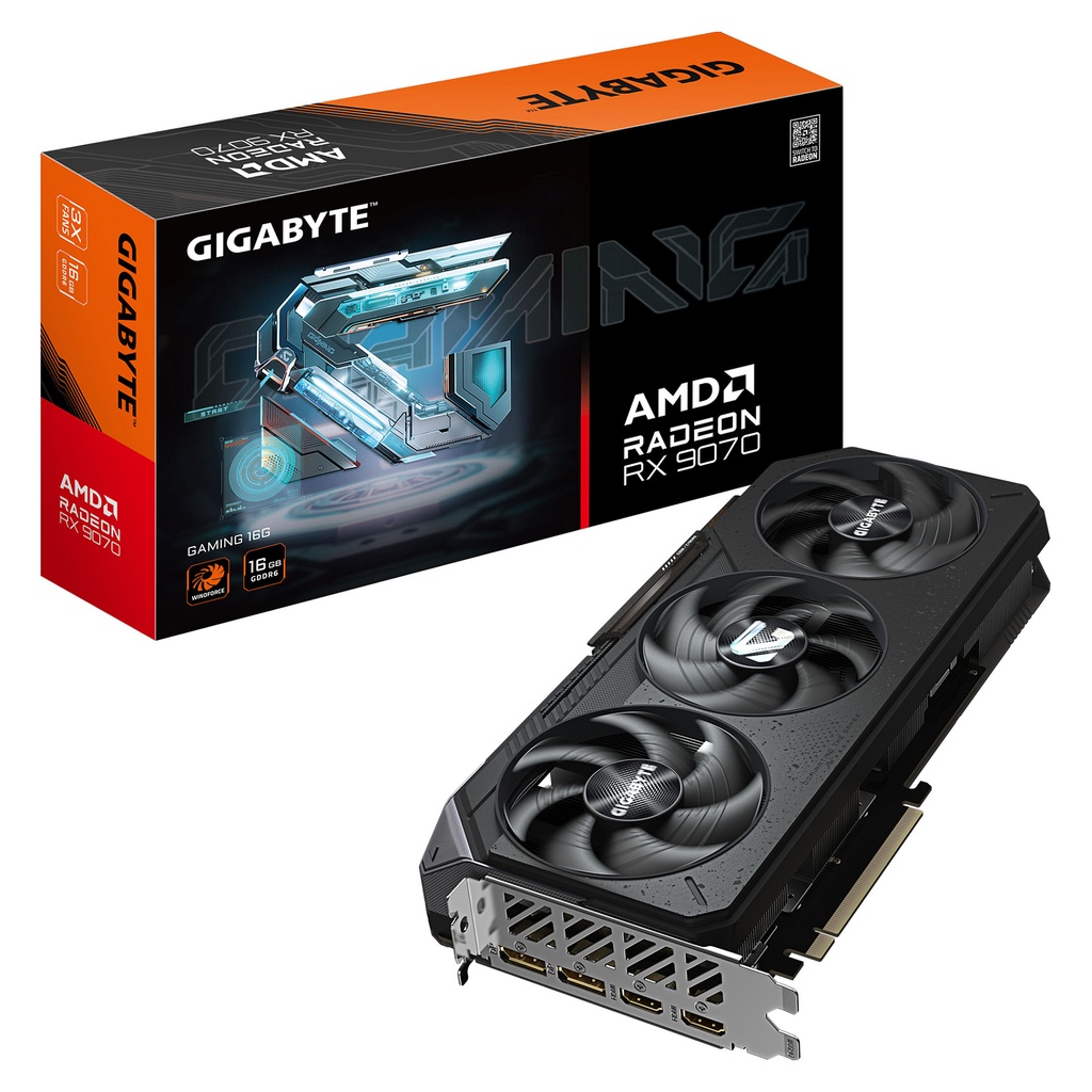 Gigabyte RX9070 Gaming - GV-R9070GAMING-16GD - GV-R9070GAMING-16GD 16GB GDDR6 - GV-R9070GAMING-16GD