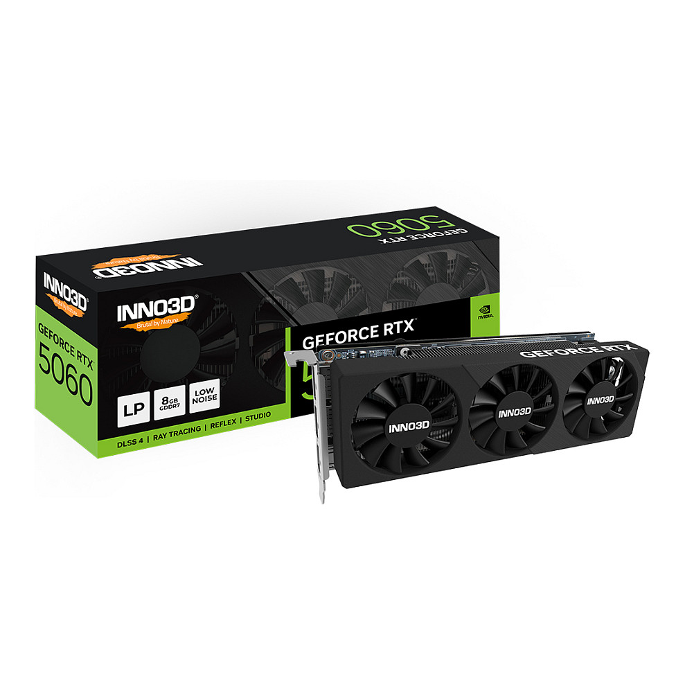 INNO3D RTX 5060 X3 LP - N5060L-08D7-17941616 - N5060L-08D7-17941616 8GB GDDR7 - N5060L-08D7-17941616