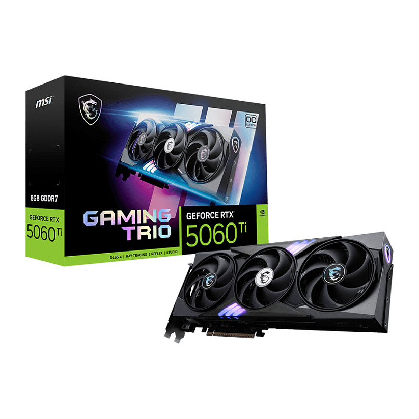 MSI RTX 5060 Ti Gaming Trio OC - V536-004R - V536-004R 8GB GDDR7 - V536-004R