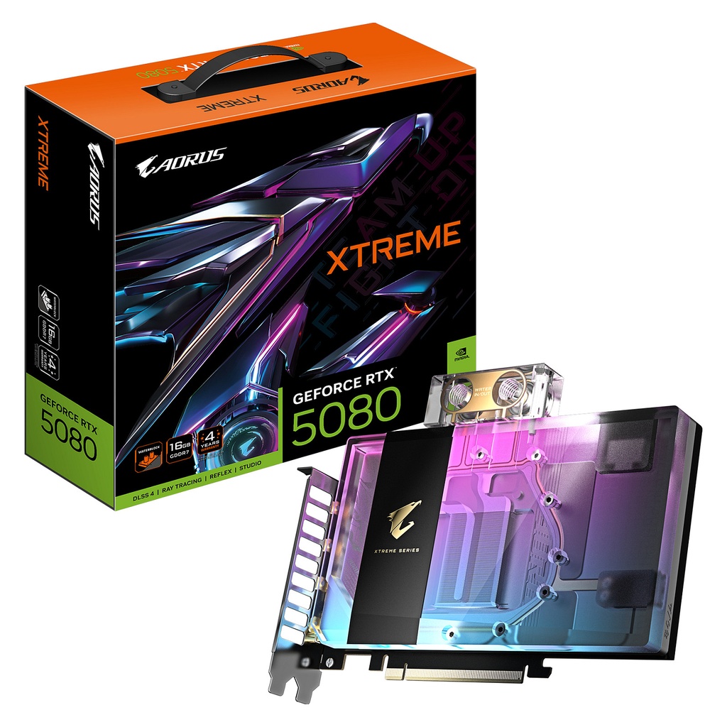 Gigabyte RTX 5080 Xtreme Waterforce WB 16GB GDDR7 - GV-N5080AORUSX WB-16GD