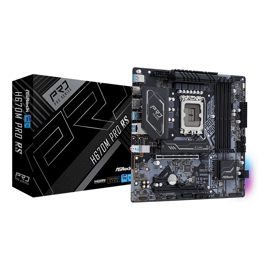 ASRock H670M PRO RS LGA1700 - 90-MXBHK0-A0UAYZ