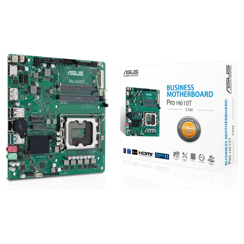 ASUS PRO H610T-CSM mITX H610 LGA1700 ITX - 90MB1G60-M0EAYC