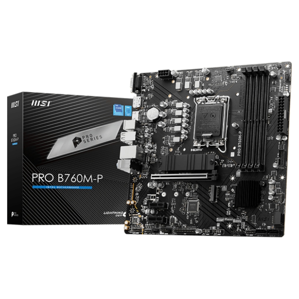 MSI PRO B760M-P B760 LGA1700 mATX - 7E02-009R