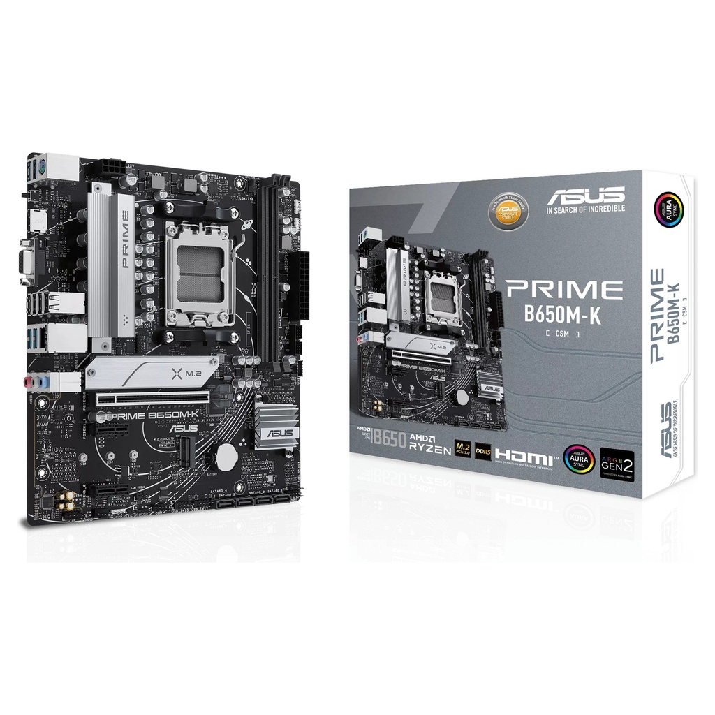 ASUS PRIME B650M-K B650 AM5 mATX - 90MB1F60-M0EAY0