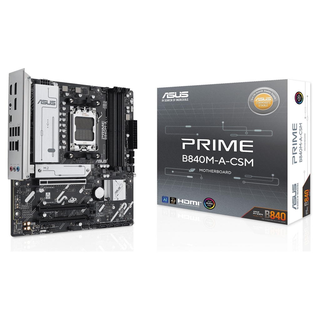 ASUS PRIME B840M-A-CSM B840 AM5 mATX - 90MB1J10-M0EAYC