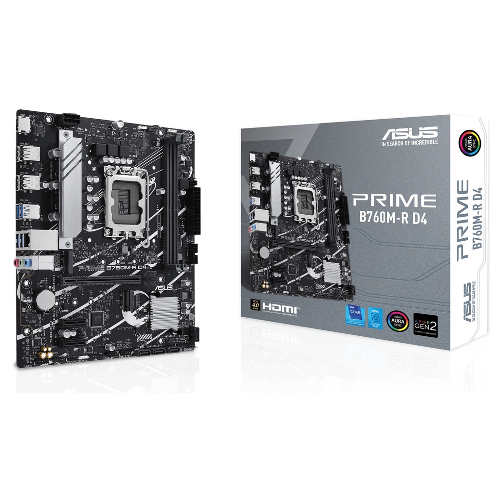 ASUS PRO B760M-R D4 B760 LGA1700 mATX - 90MB1HA0-M0EAY0