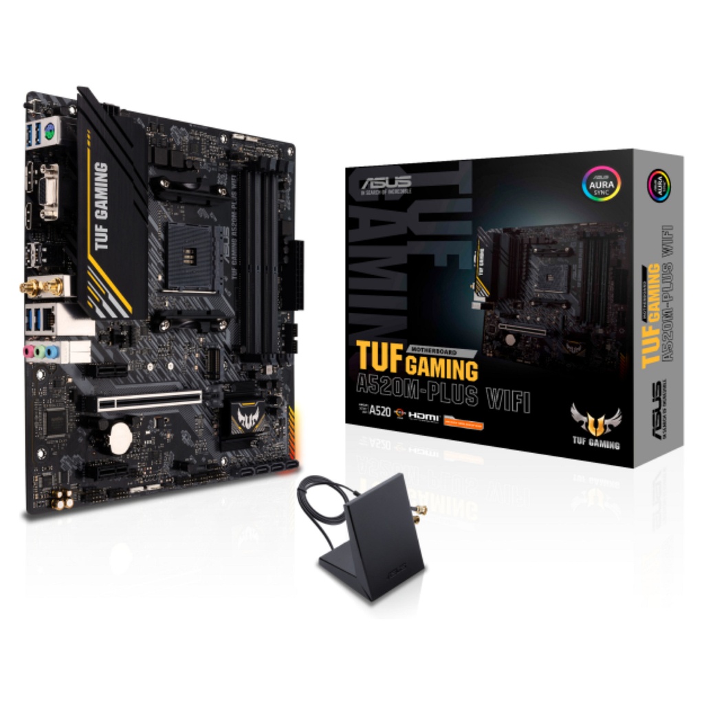 ASUS TUF Gaming A520M-PLUS A520 AM4 mATX - 90MB17F0-M0EAY0