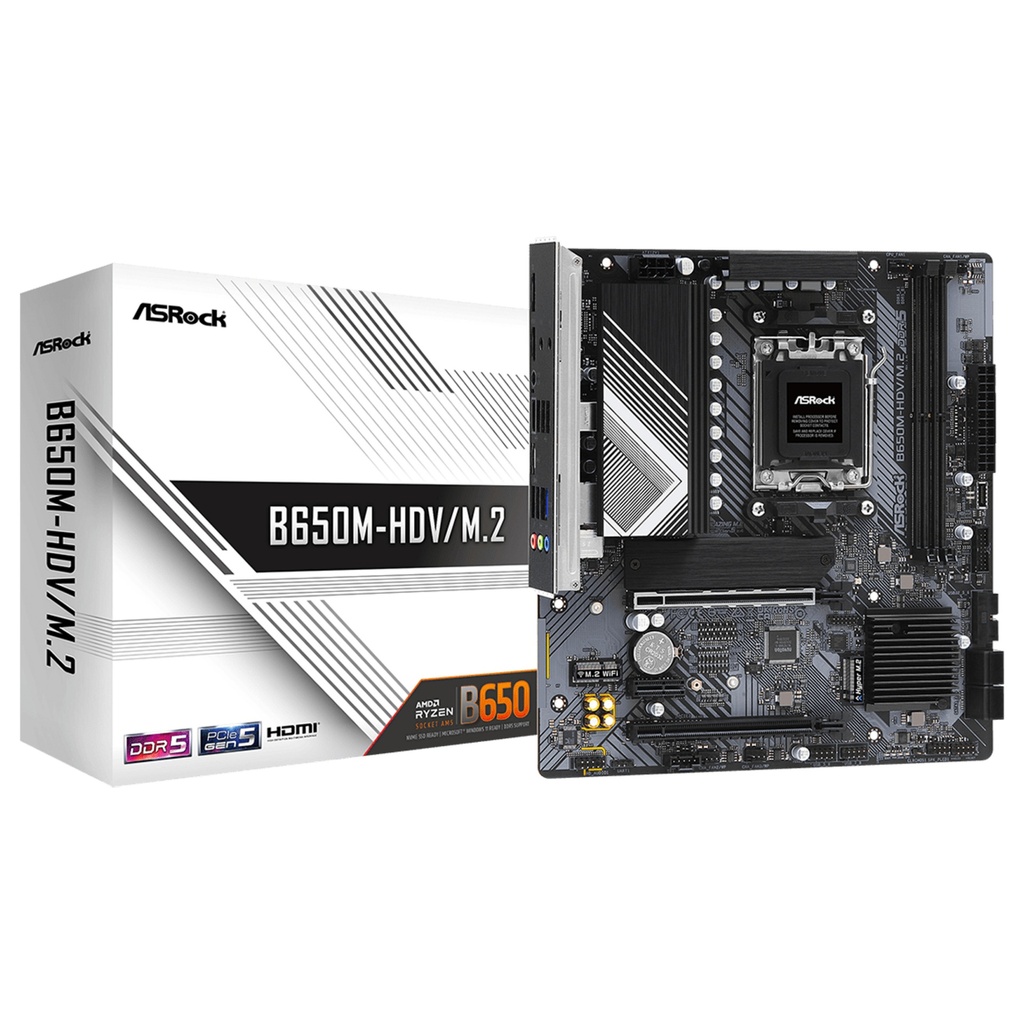 ASRock B650M-HDV/M.2 B650 AM5 - 90-MXBLA0-A0UAYZ