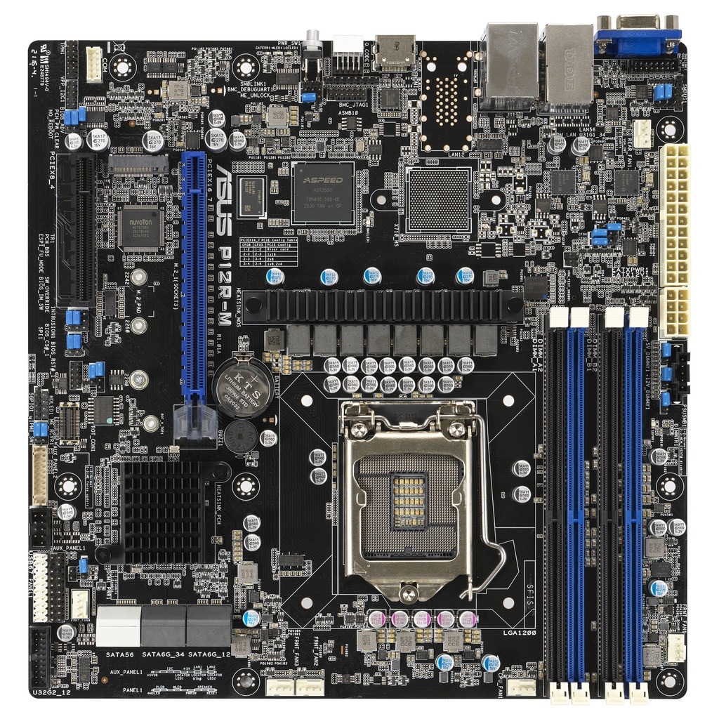 ASUS P12R-M 1x LGA 2x1G LGA1200 mATX - 90SB09X0-M1UAY0