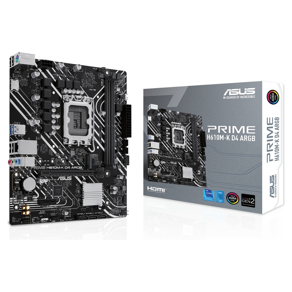 ASUS PRIME H610M-K D4 H610 LGA1700 mATX - 90MB1HN0-M0EAY0