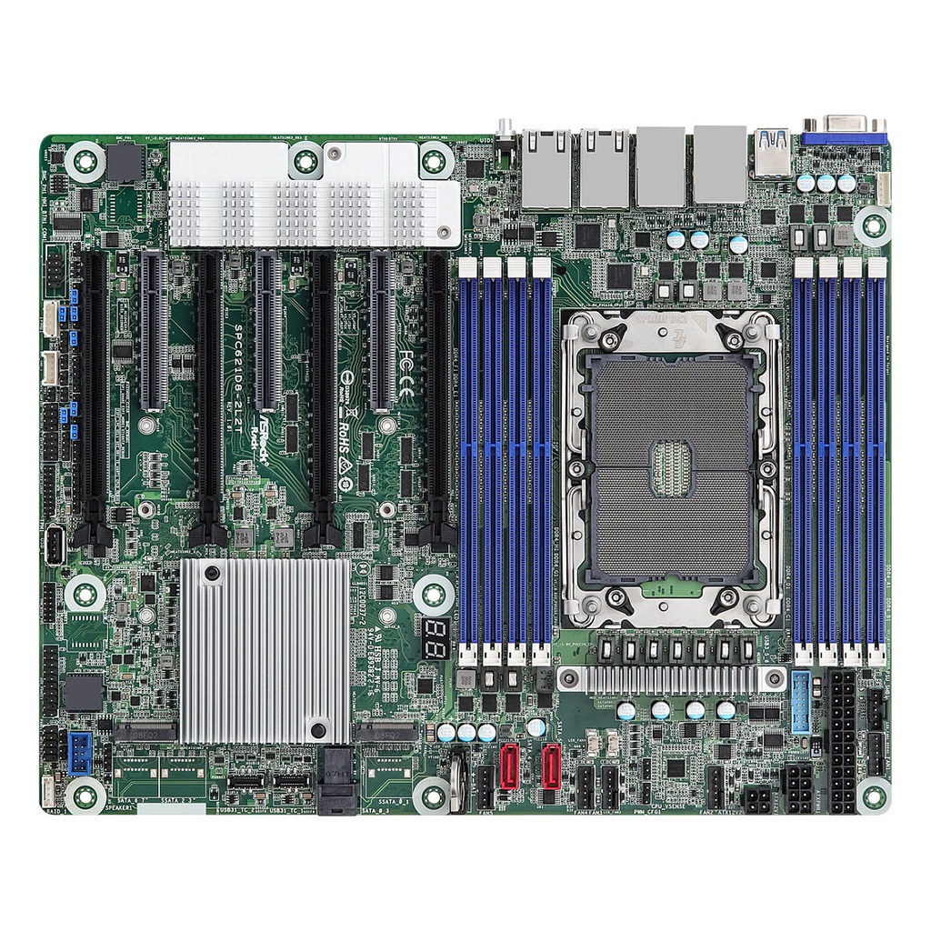 ASRock Mainboard C621A SPC621D8-2L2T ATX Sockel 4189 Single