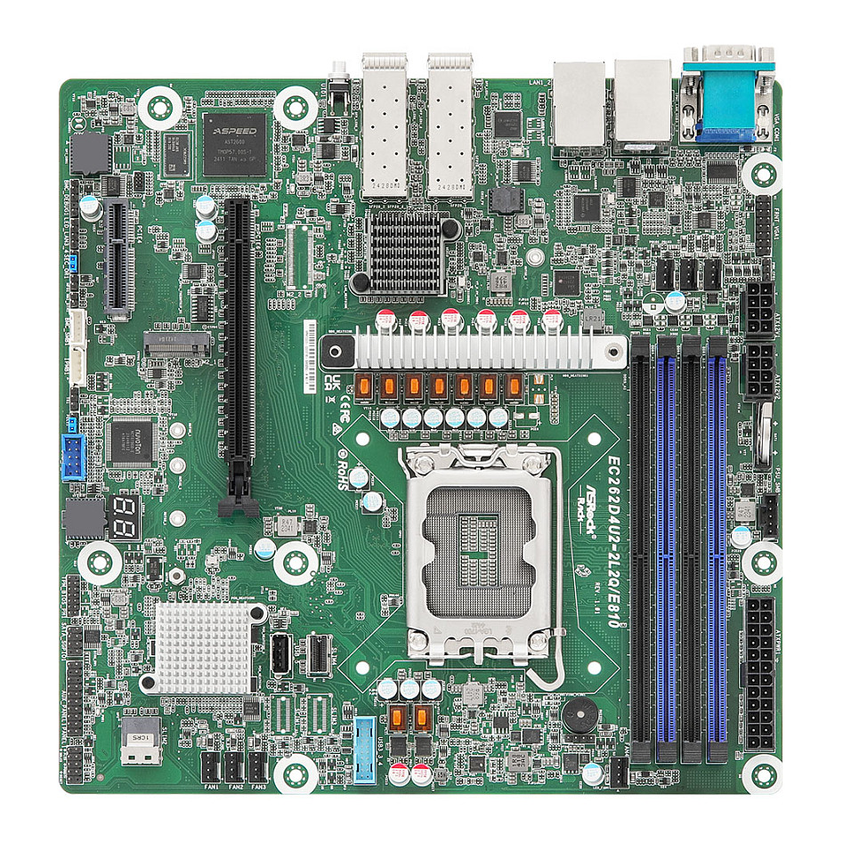 ASRock only C262 LGA1700 mATX - EC262D4U2-2L2Q/E810