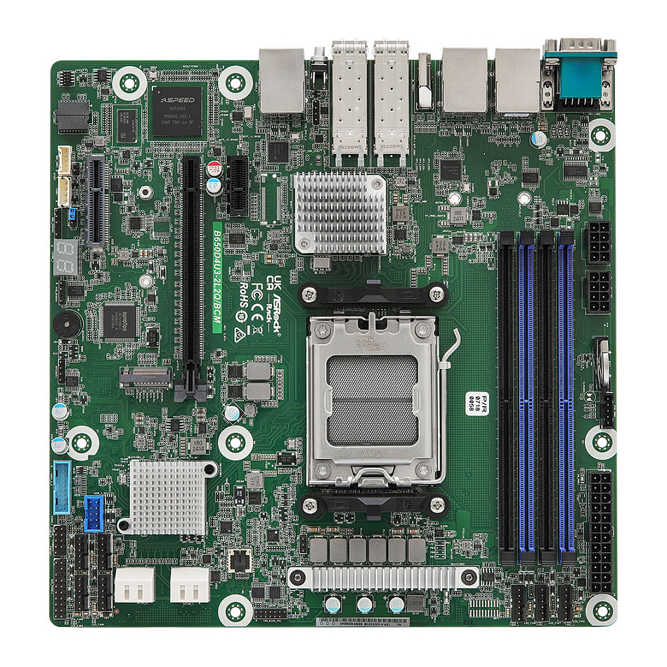 ASRock B650D4U3-2L2Q/BCM B650 AM5 mATX - B650D4U3-2L2Q/BCM