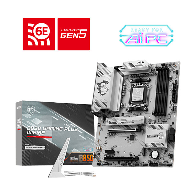 MSI GAMING PLUS WIFI6E B850 AM5 - 7E80-001R