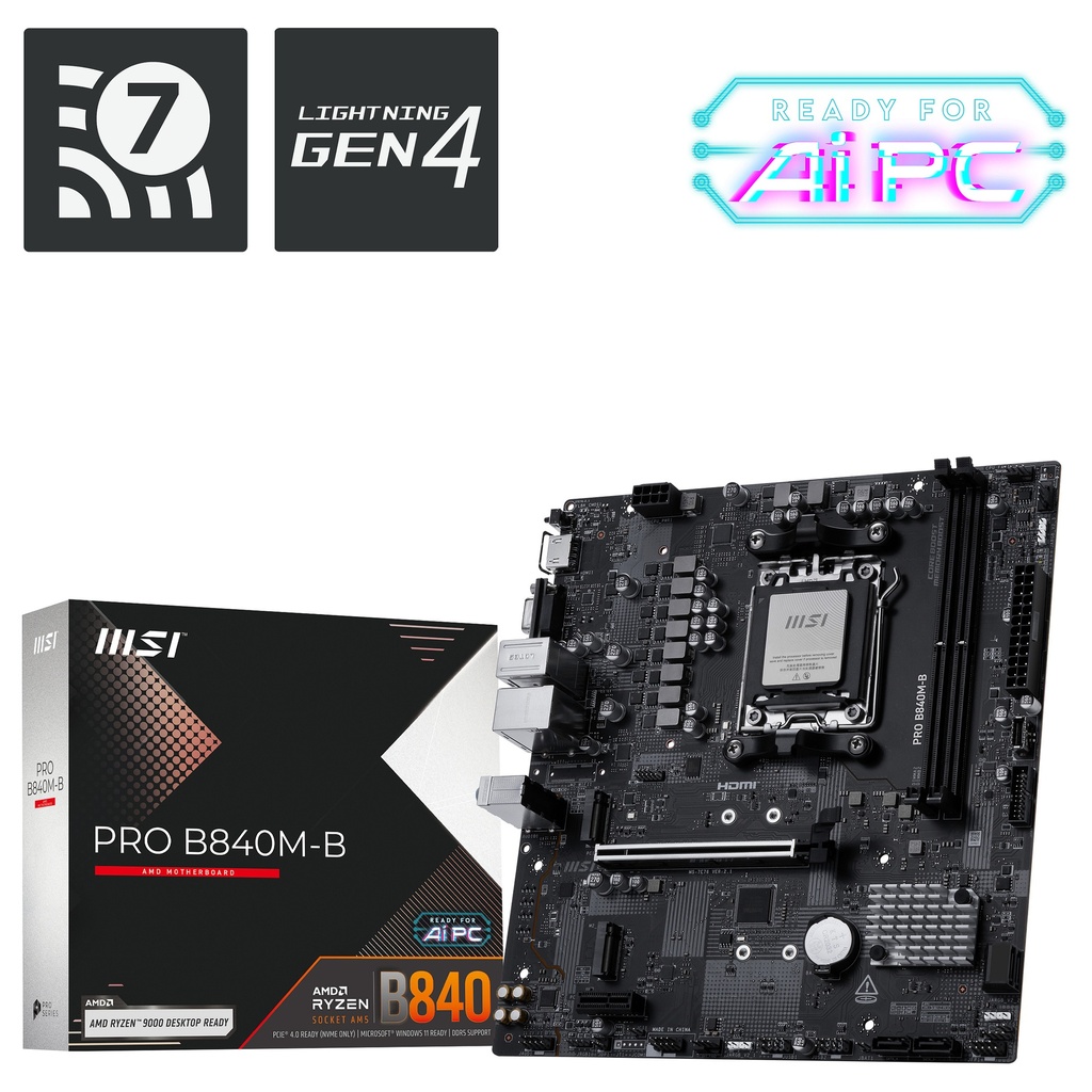 MSI B840M B Pro B840 AM5 - 7E76-002R