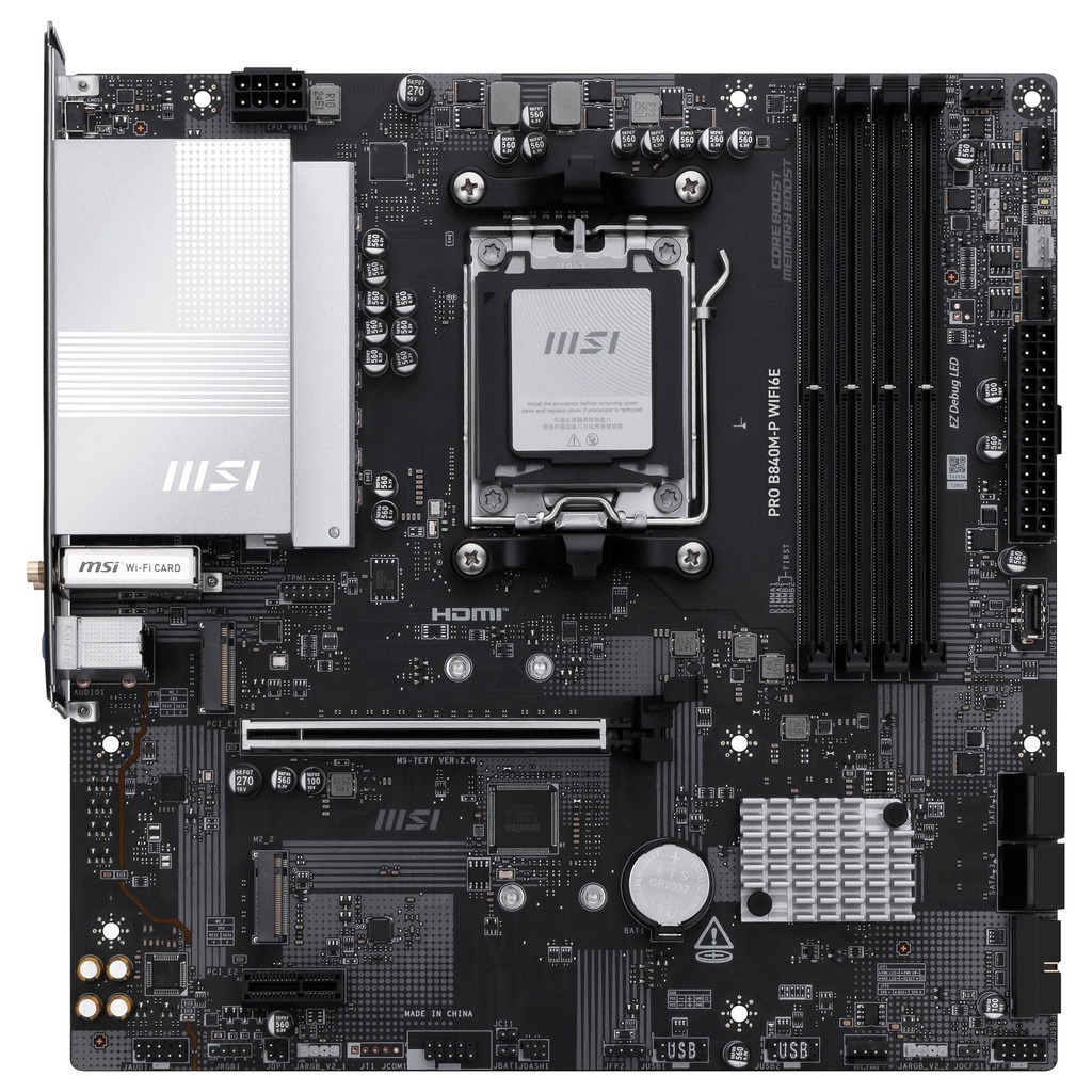 MSI B840M P Pro WIFI6E B840 AM5 - 7E77-001R