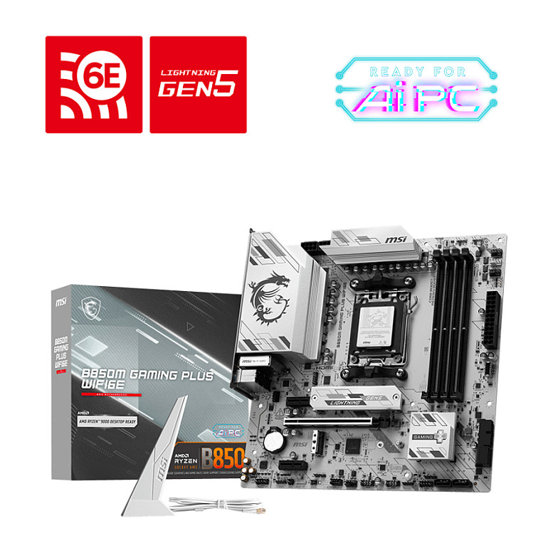 MSI B850M Gaming Plus Wifi6E B850 AM5 mATX - 7E81-001R